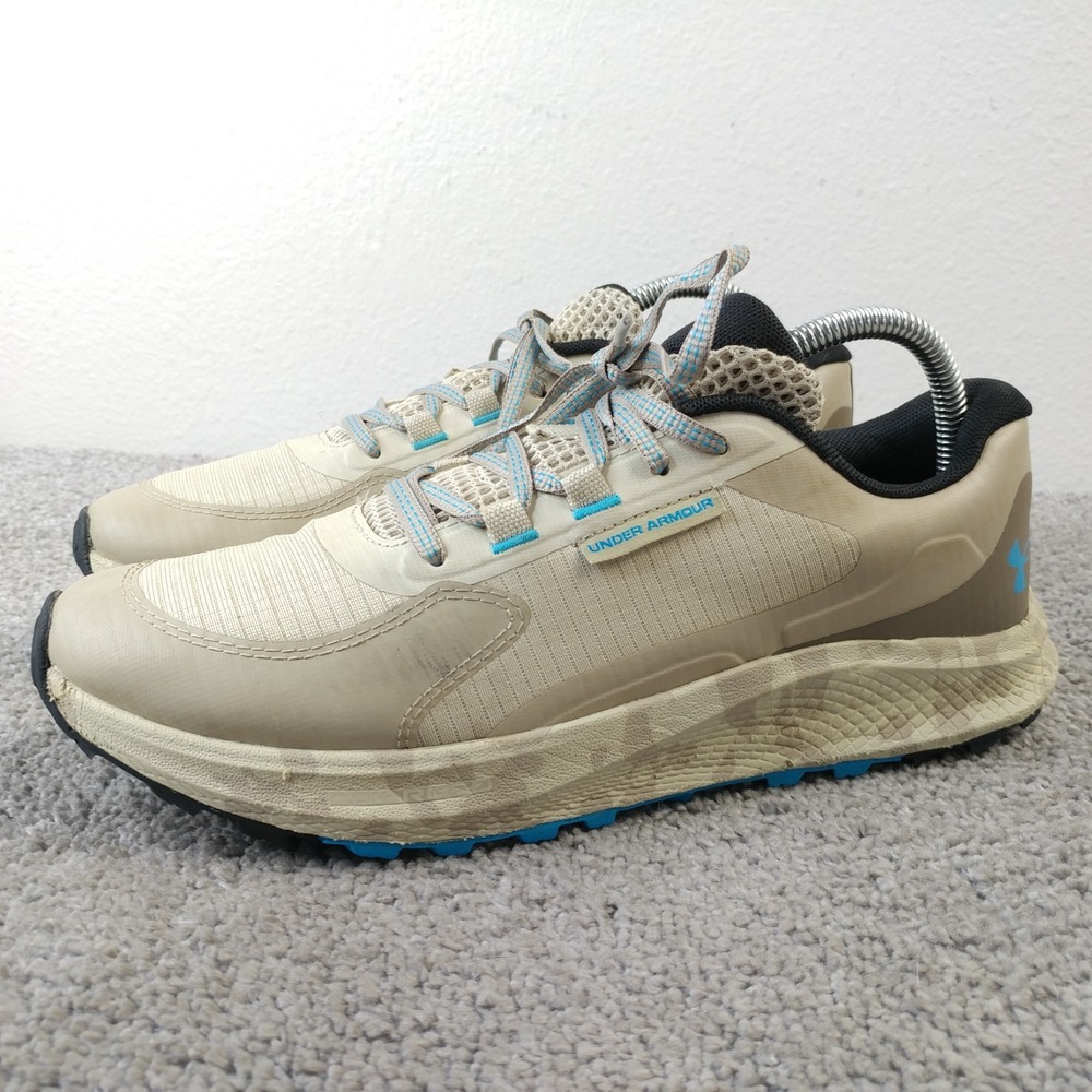Under Armour Bandit 3 Mens Size 8 Trail Running Shoes Beige Low Top 3028371